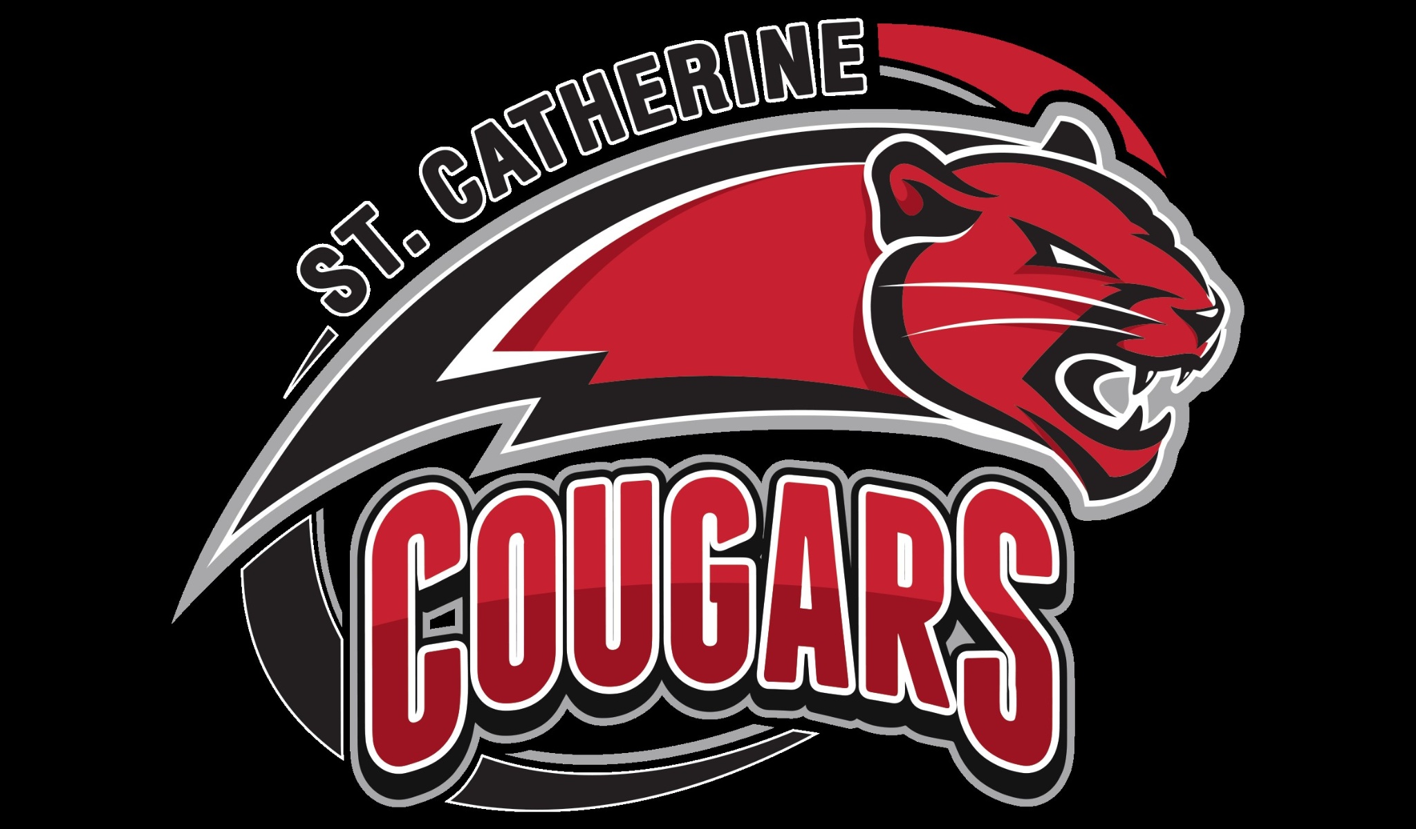 Cougars Logo BLACK ALT